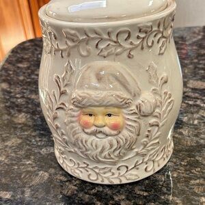 Santa Claus Ceramic Cookie Jar Great Condition